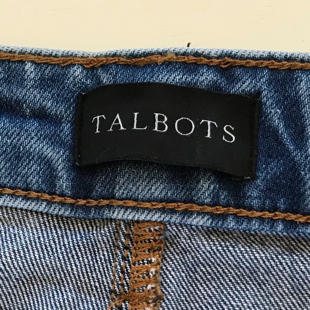 TALBOTS WIDE LEG CROP JEANS - HOFFMAN WASH - Picture 13 of 16